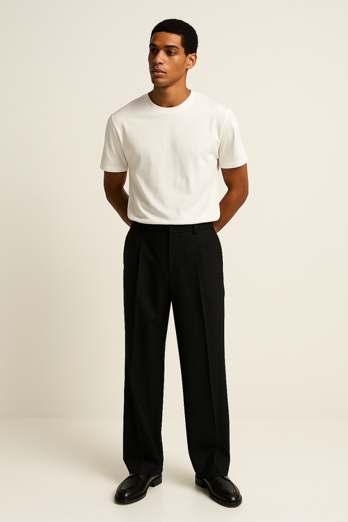 Noir | Weitbeinige Hose